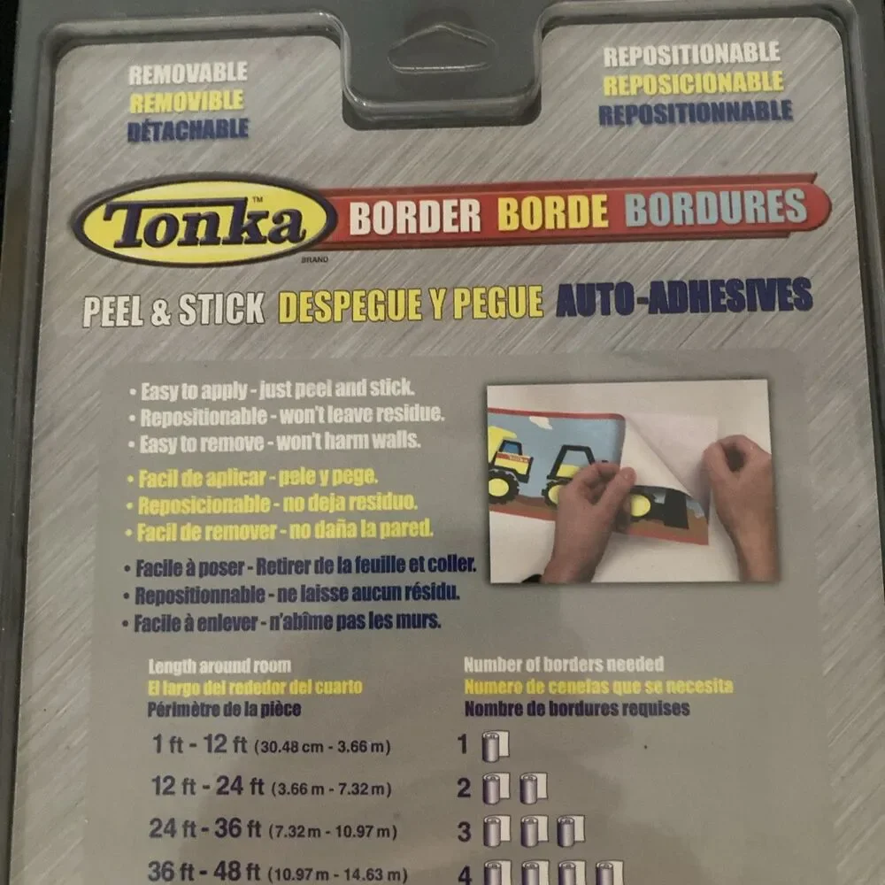 Tonka Wallpaper Border Peel & Stick Removable 5